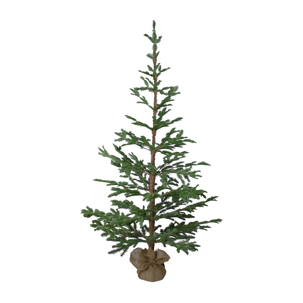 Northlight Real Touch™ Ponderosa Pine Artificial Christmas Tree with Jute Base- Unlit - 5.25'